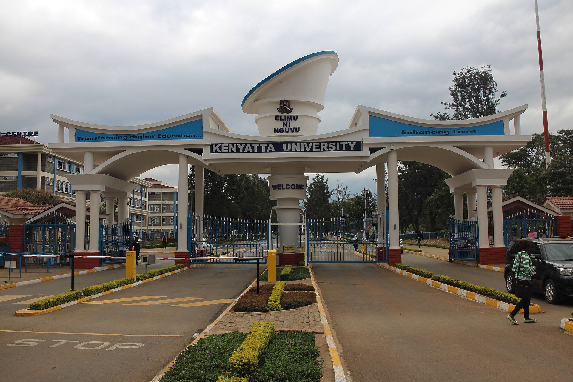 Kenyatta University main entrance in Nairobi